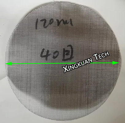 120mm Dia 40mesh 60mesh 80mesh Extrusion Screens For Sieving Contaminant In Polymer Melt