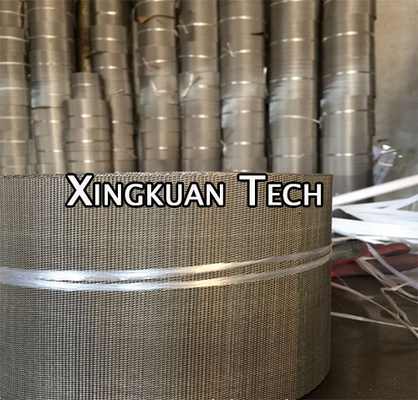 Reverse Dutch Weave Filter Band Wire Mesh Belt For Extrusion Stainless Steel 302 304 304A