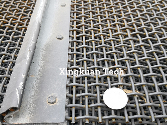 High Carbon Steel Corrugated Mesh Screen For Crushing And Screening Equipment