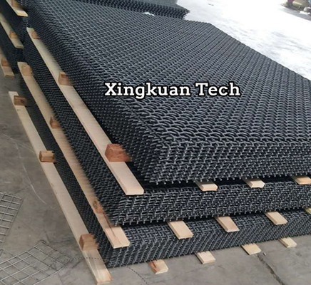 High Carbon Steel Corrugated Mesh Screen For Crushing And Screening Equipment