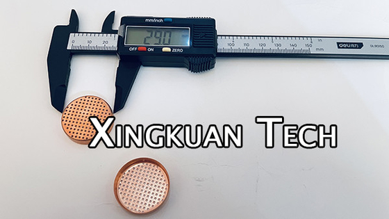 Dryer Filter Screen Diameter 29mm Punching Round Hole Disc Copper Plated