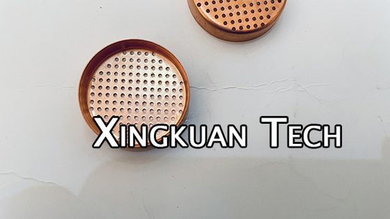 Dryer Filter Screen Diameter 29mm Punching Round Hole Disc Copper Plated