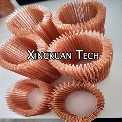 Copper Folding Heat Dissipation Mesh Or Shielding Mesh Copper Pleated Screen