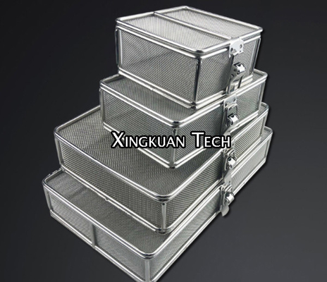 Stainless Steel 304 Precision Cleaning Tray With Locked Cover For Hospital