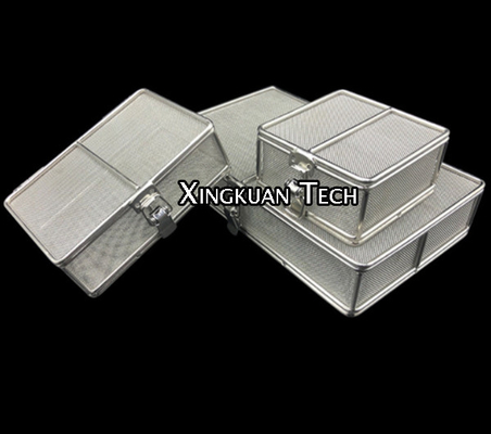 Stainless Steel 304 Precision Cleaning Tray With Locked Cover For Hospital