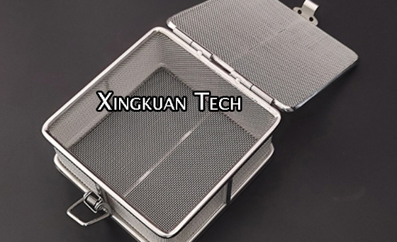 Stainless Steel 304 Precision Cleaning Tray With Locked Cover For Hospital