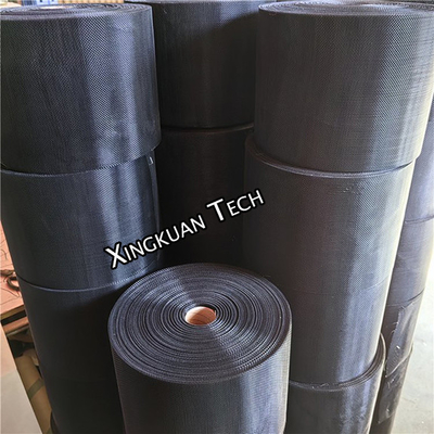 Black Epoxy Coated Wire Mesh Hydraulic Air Filters Support Layer 18*14 Mesh