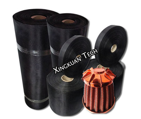 0.1 - 0.3mm  Diameter Epoxy Coated Wire Mesh For Industrial Air Filter Media Support