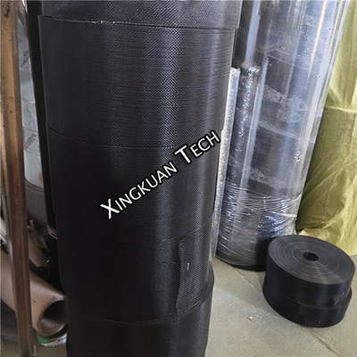 Black Epoxy Coating Long Lifetime Supporting Wire Mesh Screen Fabric Filter Element Use
