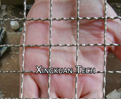 Stainless Steel 304 Crimped Woven Corrugated Wire Mesh For Screening