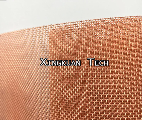 16 Mesh 0.25mm 0.28mm 0.35mm 0.4mm 99.9% Red Copper Wire Mesh Shileding Screen