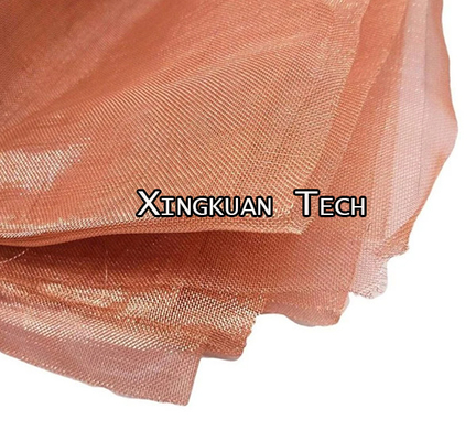18 Mesh 0.15 - 0.40mm 99.9% Red Copper Wire Mesh Plain Weave Shielding Screen