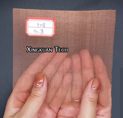 50 Mesh Plain Weave Copper Wire Mesh 99.9% Copper Red Color