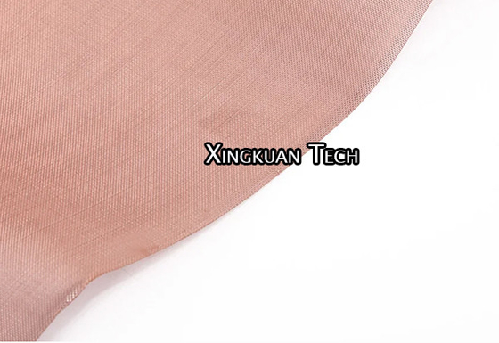 50 Mesh Plain Weave Copper Wire Mesh 99.9% Copper Red Color