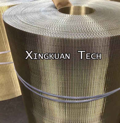 High Carbon Steel With Brass Coated (Gold Color) Reverse Dutch Wire Mesh Net For Plastic