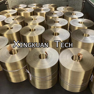 High Carbon Steel With Brass Coated (Gold Color) Reverse Dutch Wire Mesh Net For Plastic