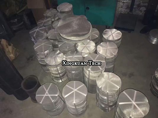 270mm Dia 60meshx0.19mm Wire Mesh Filter Discs For PP Material Production