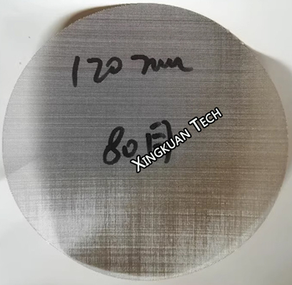 120mm Dia 40mesh 60mesh 80mesh Extrusion Screens For Sieving Contaminant In Polymer Melt