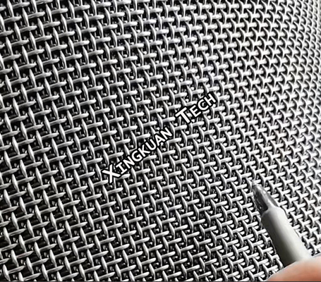 Wear Resistant Screens Mesh Cloth 1.8mm Dia 3mm Hole 3m Width For Sieve Applications