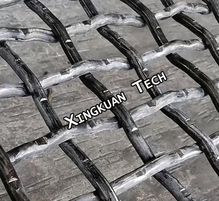 Steel Vibrating Screen Mesh 10mm Wire Dia 40mm 50mm 55mm 60mm 65mm 70mm Aperture