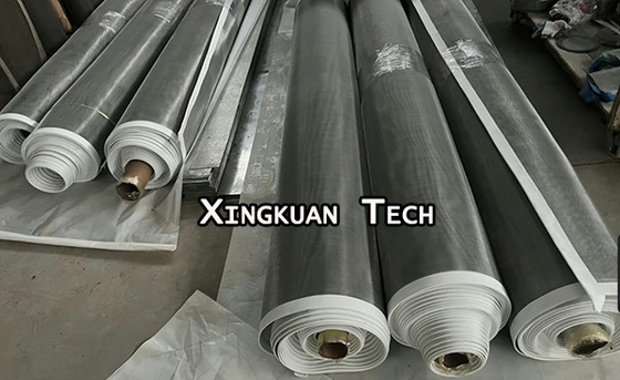 SS Fabricated Wire Mesh Screen With Canvas Strip For Gyratory Sifter / Screener