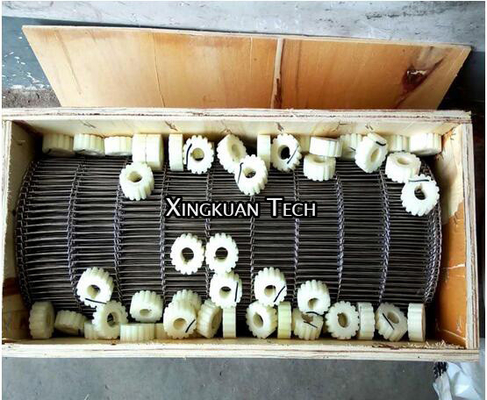 Flat Flex Ladder Conveyor Belt Wire Mesh For Conveyor Food Machine In Enrobing Production