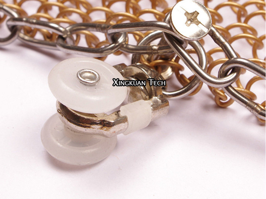 Hanging Metal Decorative Mesh Curtain Drapery For Interior Decoration