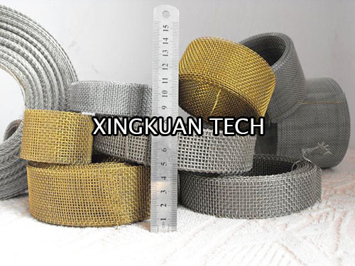 2cm 1m Woven Steel Mesh Screen Super narrow with closed edge