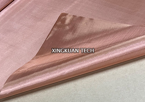 Red Copper Wire Mesh Screen For RFI Shielding , Faraday Cages And Others