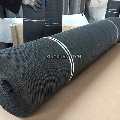 Black Woven Wire Mesh Cloth For Rubber  Plastic Industry  40 Mesh 60 Mesh 80 Mesh