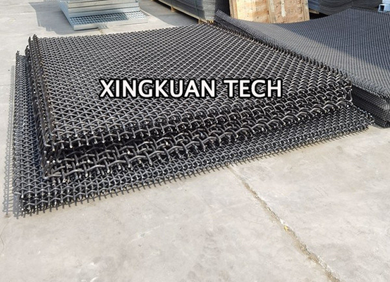 High carbon steel Woven Wire Mesh Screens ,  65Mn steel Stone Crusher Screen