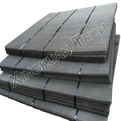 65Mn Wire Mesh Vibrating Screen , machine weaving crusher screen mesh