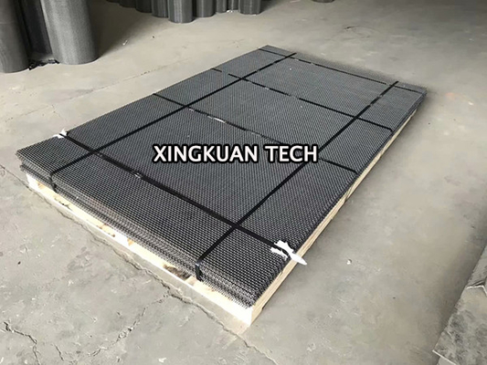 Square Woven Mine Screen Mesh Crimped 65Mn high Carbon Steel Material