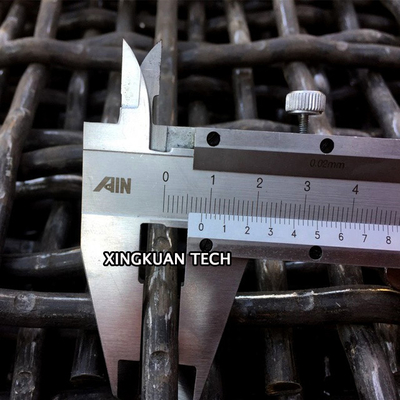 Square Woven Mine Screen Mesh Crimped 65Mn high Carbon Steel Material