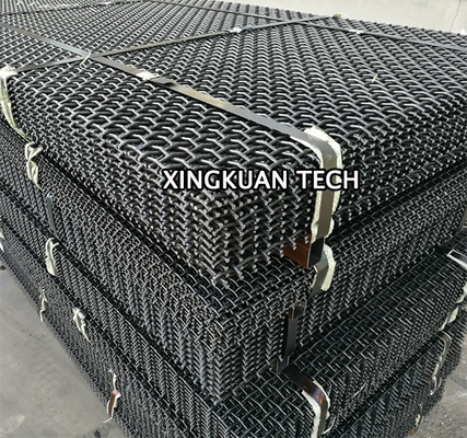 Raw edge Square hole Mining Quarry Screen Mesh Sheet for Vibrating in mining
