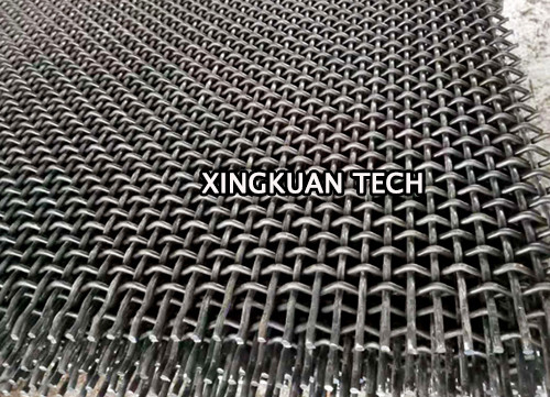 Raw edge Square hole Mining Quarry Screen Mesh Sheet for Vibrating in mining