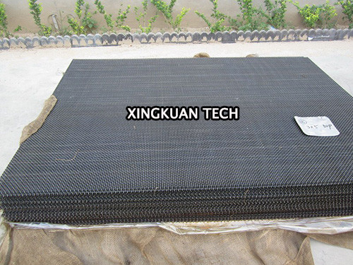 6m Width High carbon steel mining screen mesh in crimped woven producing
