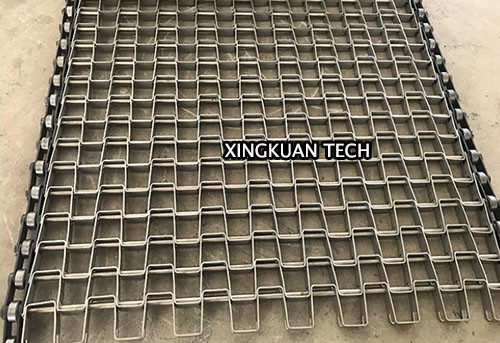 U Shaped Metal Sheet Horseshoe Chain Mesh Belt For River Cleaning And Garbage Disposal