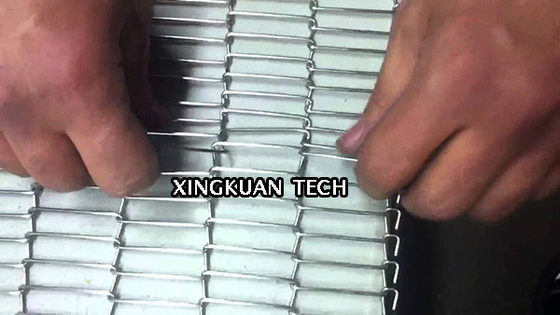 Link Belt Conveyor Belt Wire Mesh On Conveyor Machine To Transport With Good Air Circulation