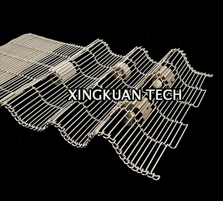 Z Shape Ladder Wire Mesh Belt For Fiber For Textile And Packaging Shrinking Sectors