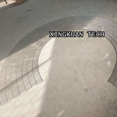 Flat Flex Belt Conveyor Belt Wire Mesh 90 Degree 180 Degree Angles Curved Ladder