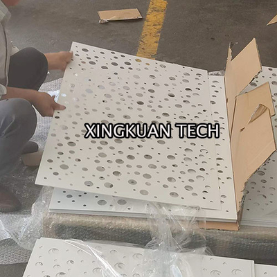 Small round hole with big round hole perforated metal mesh for decoration