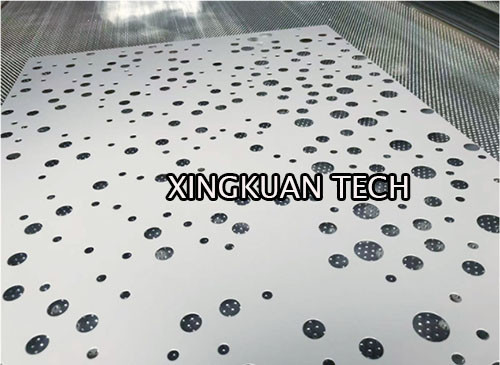 Small round hole with big round hole perforated metal mesh for decoration