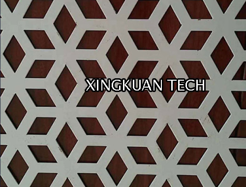 Hexagonal Perforated Wire Mesh , Honeycomb Mesh Sheet Aluminum Iron SS Material