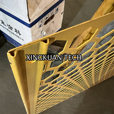 Spray Color Painting Hexagonal Perforated Mesh , Honeycomb Mesh Sheet