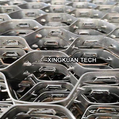 2.5X25mmX50mm Hexagonal Mesh Wire Low carbon Steel H type for Refractory Lining