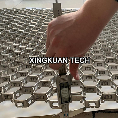 L Type hexagonal Hex Metal Mesh 1.5×20mm×45mm For Refractory Lining