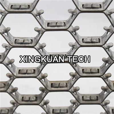 Steel Hex Metal Mesh , Hexsteel Grid Mesh AISI310S 12gauge X 2" 310S