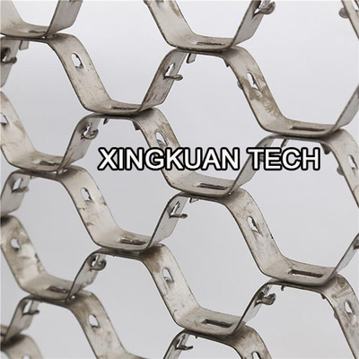 Steel Hex Metal Mesh , Hexsteel Grid Mesh AISI310S 12gauge X 2" 310S