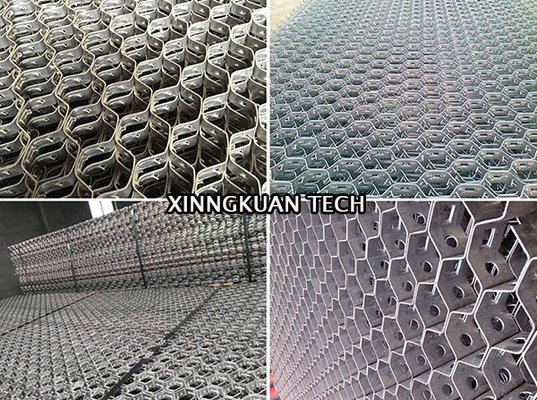 304 Stainless Steel Hex Mesh 2x25x45mm for Dust Catcher Pipe and Elbow